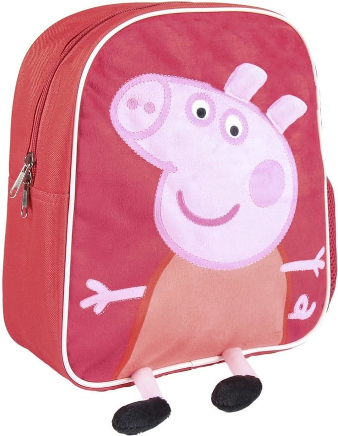 Peppa Pig - Rugzak meisje - Rood - Hoogte 31cm