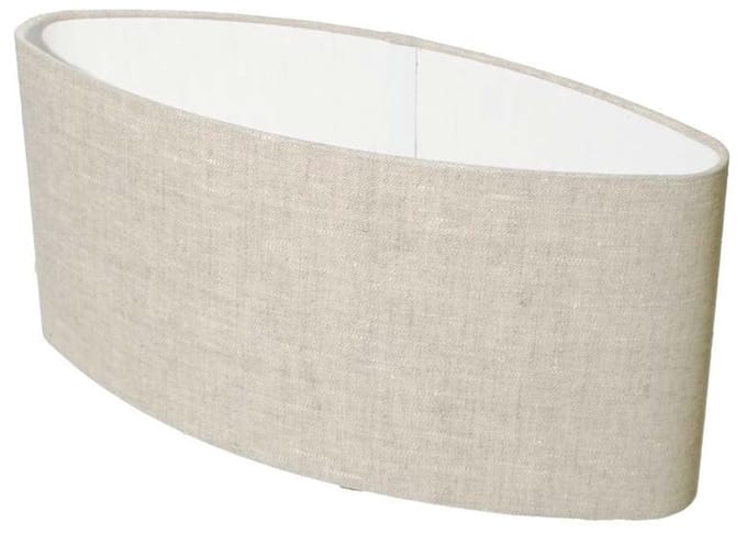 Lampenkap Ovaal Vlaslinnen Licht 35cm