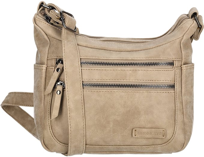 Enrico Benetti Medium Crossbodytas / Schoudertas Dames - Noumea - Taupe