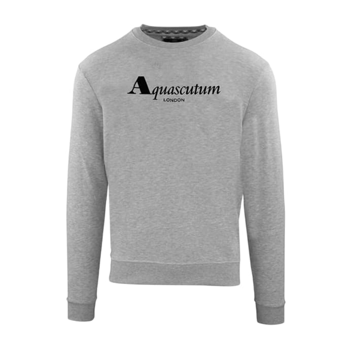 Aquascutum Heren Logo Regular Sweatshirt (Grijs)