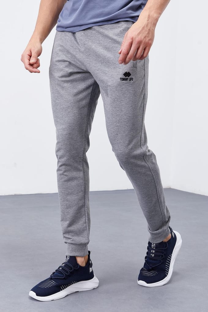 Heren Slim-Fit Fleece Joggingbroek