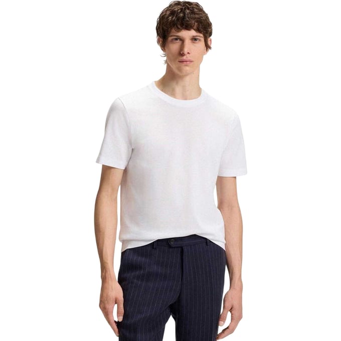Boss Heren Bubble Normaal T-Shirt (Wit)