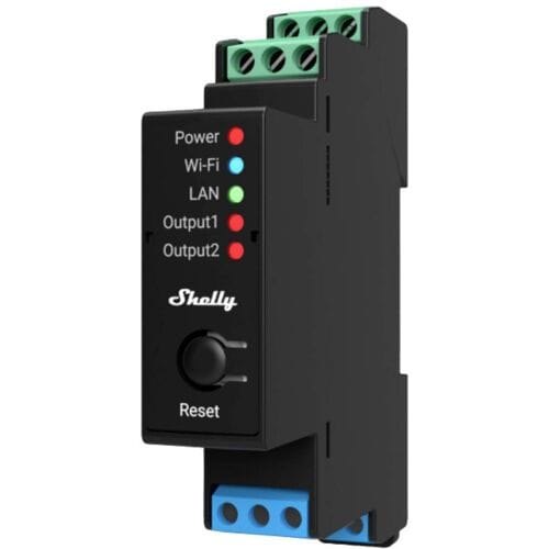 Shelly Shelly Pro 2PM DIN-railrelais Bluetooth, WiFi Shelly