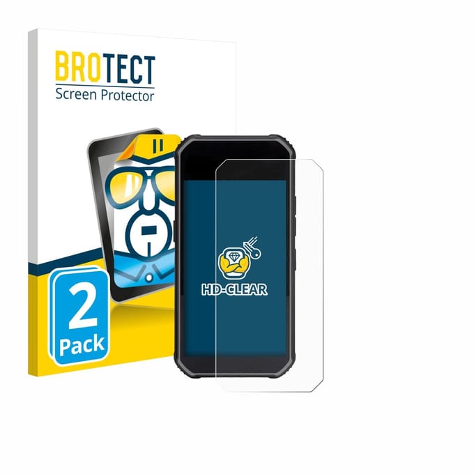 BROTECT - Screenprotector voor SkyCaddie Pro 5X - Folie Beschermfolie transparant 2 Stuks
