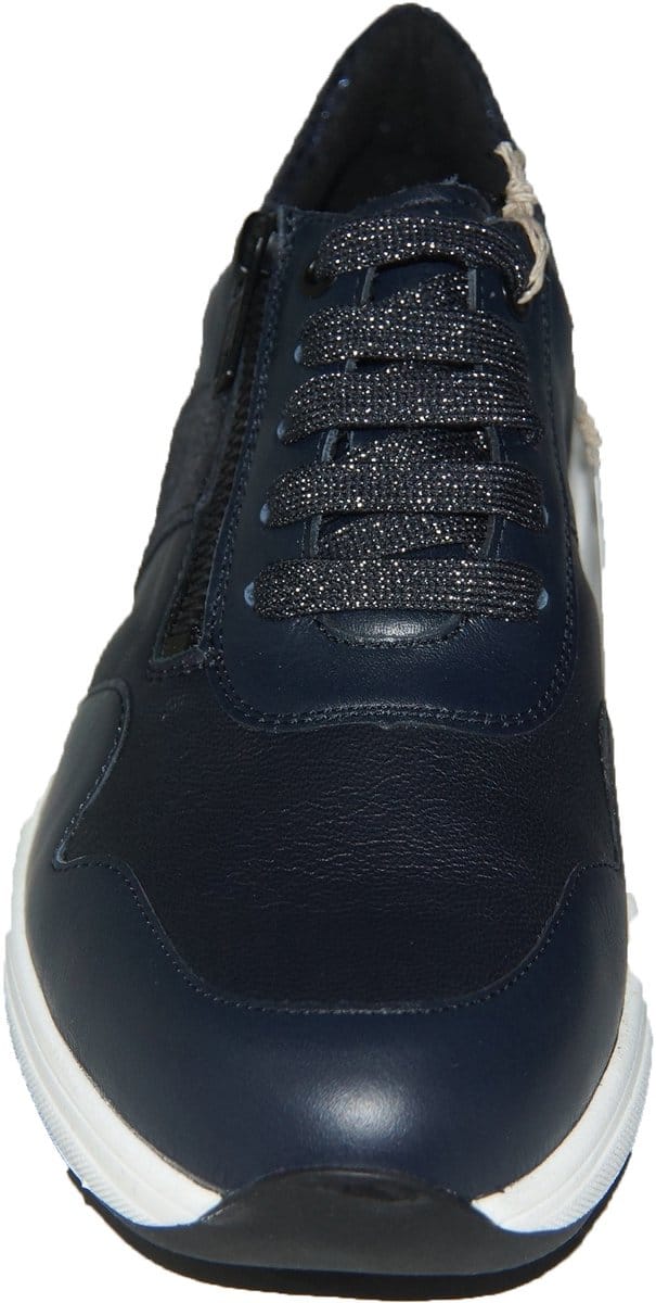 Solidus -Dames - blauw donker - sneakers - maat 43