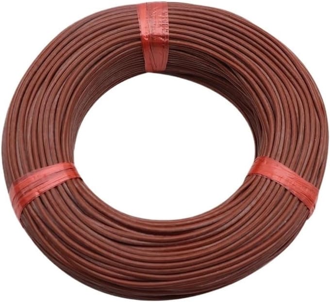 Verwarmingsdraad Koolstofvezel - Thermostaatkabel - Elektrische Verwarming - 3mm Siliconen Mantel - 100 Meter - Rood
