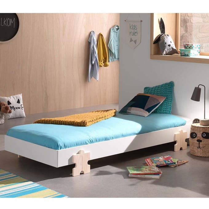 Dream Tree Kinderbed 90 x 200 cm Puzzel Wit
