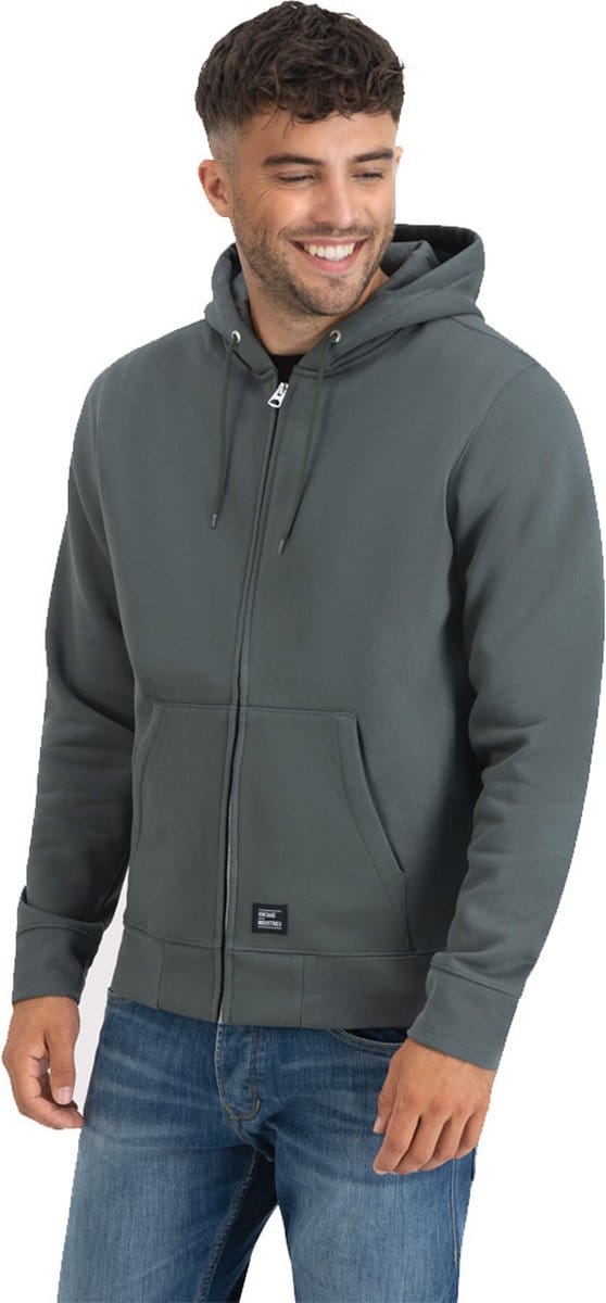Vintage Industries Redstone Mid Grey Hooded Sweatshirt Heren