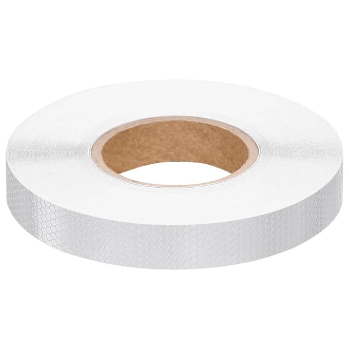 vidaXL - Reflecterende - tape - 2,5 - cm - x - 50 - m - PVC - wit