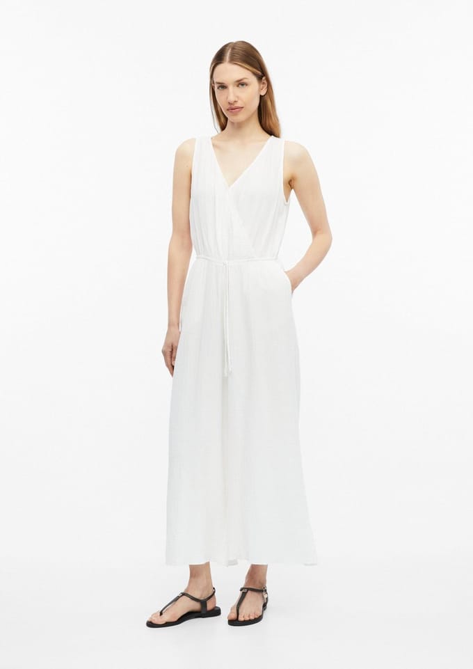 s.Oliver - female - Mousseline jumpsuit met elastiek in de taille