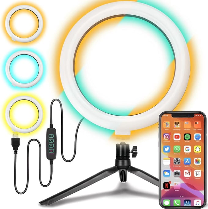 Ringlamp met Statief - Ring Light - Verstelbaar - Led Verlichting