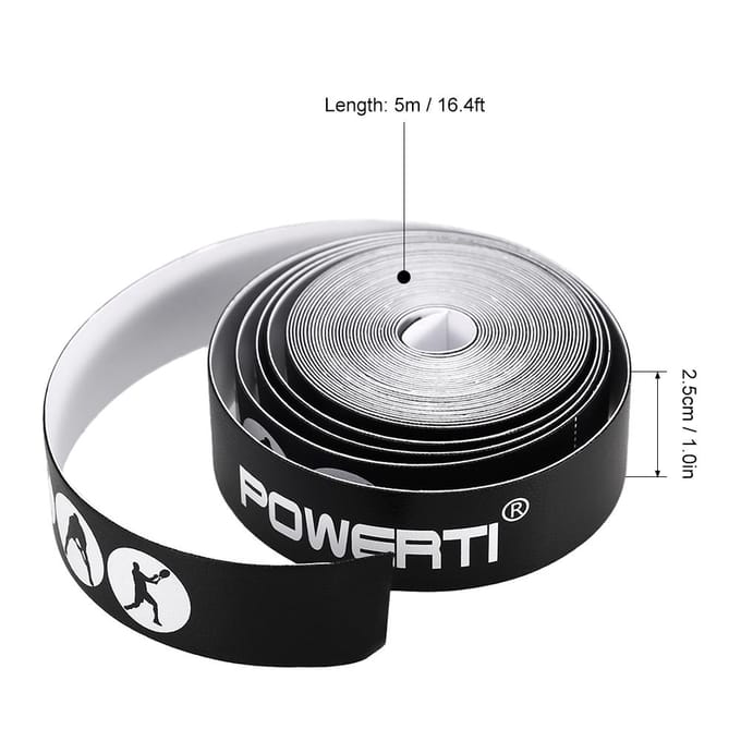 Racket Guard Tape Tennisracket Hoofdbescherming Tape Sticker wit