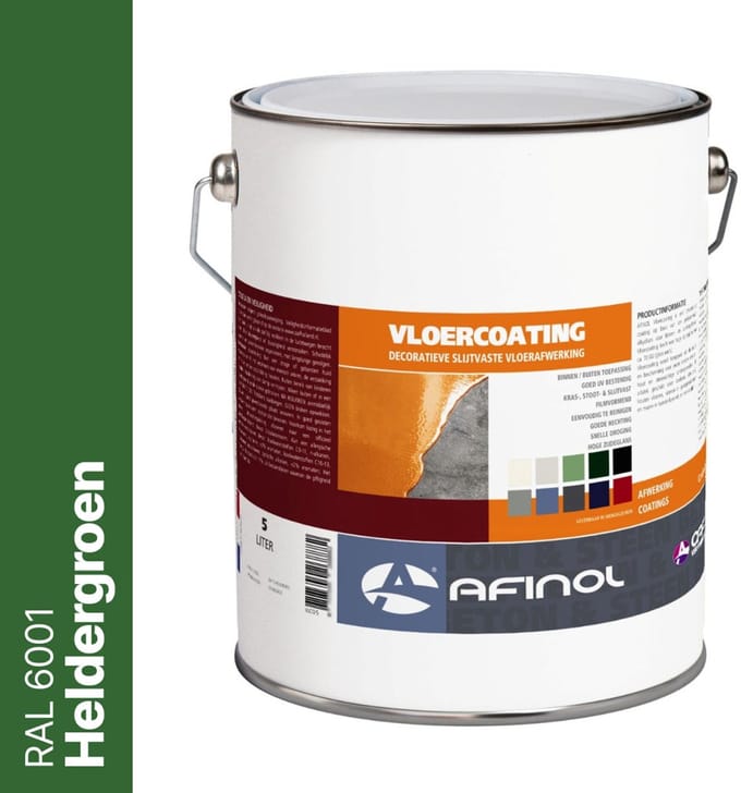 Afinol Vloercoating Heldergroen (RAL 6001) 5 liter