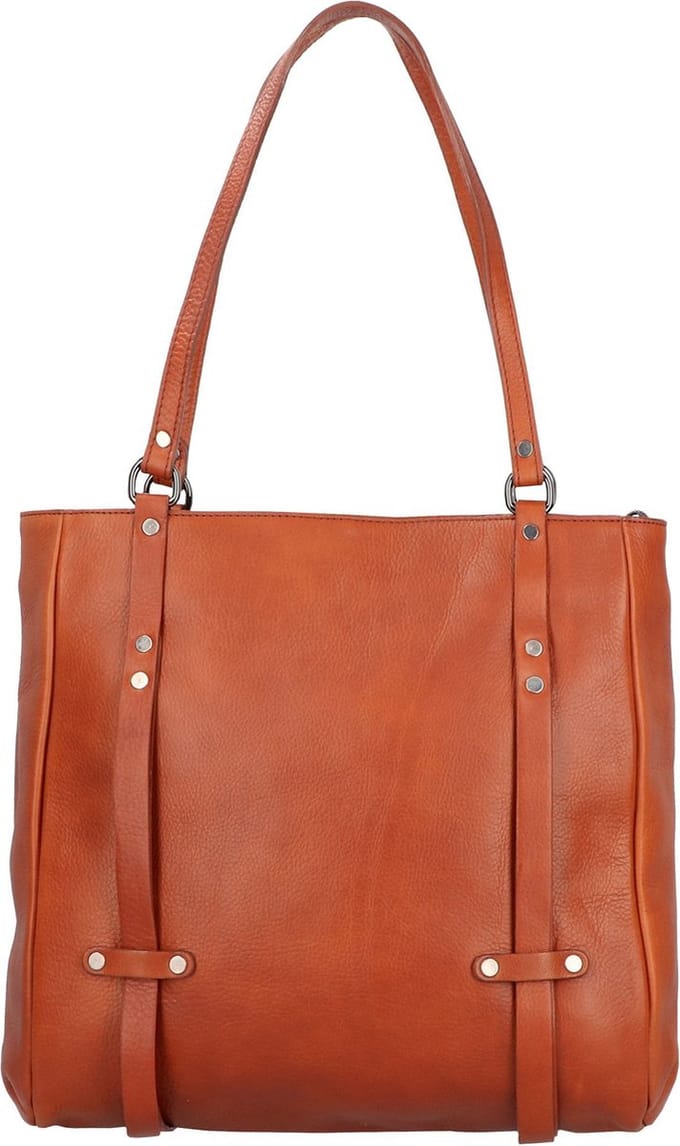Jack Kinsky Alassio 4 Schoudertas Leer 34 cm - Dames - cognac