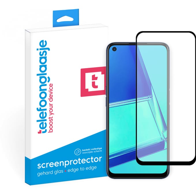OPPO A52 screenprotector gehard glas Edge to Edge