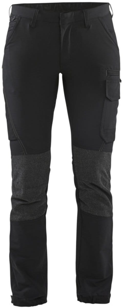 Blaklader Dames Service werkbroek 4-weg stretch 7122-1645 - Zwart/Donkergrijs - D21