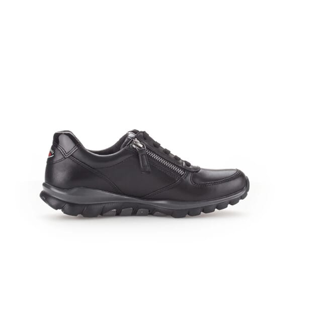 Gabor rollingsoft sensitive 76.968.57 - dames rollende wandelsneaker - Zwart - maat 43 (EU) 9 (UK)