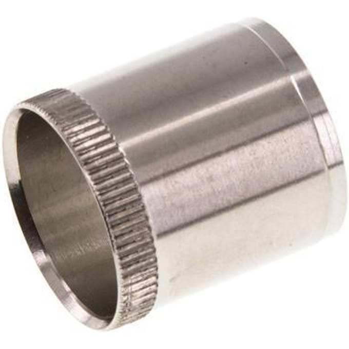 25x22mm RVS Versterkingshuls met Kartelrand