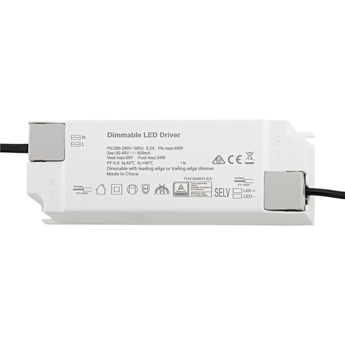 Sigor LED driver Powerline paneel CC, Triac, 34 W, 850 mA