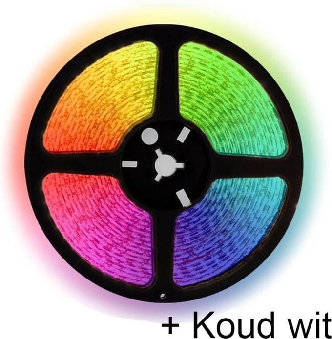 5 meter RGBW (Koud wit) led strip - 60Leds/m - 24 Volt