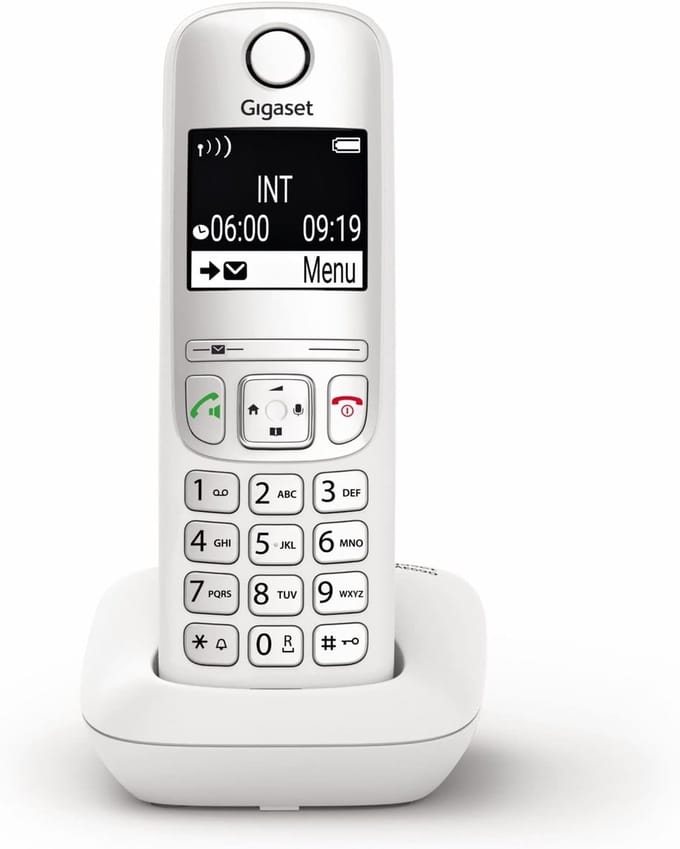 Draadloze DECT Huistelefoon Wit - Eenvoudig in Gebruik