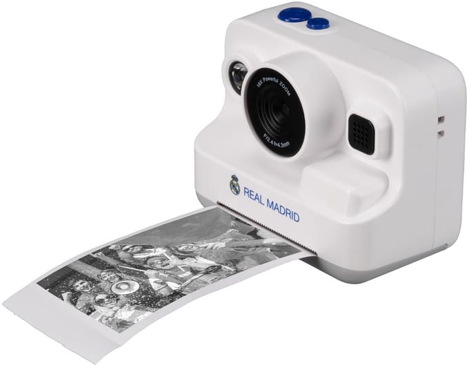 Real Madrid Instand Camera - Incl. 3 fotorolletjes - Wit