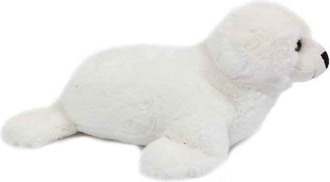 PIA Soft Toys - Pluche Knuffeldier - Zeehond wit - 31 cm