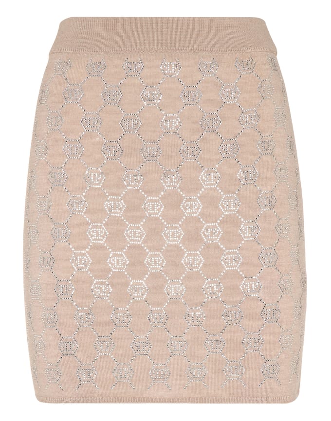 Gebreide Korte Rok Monogram