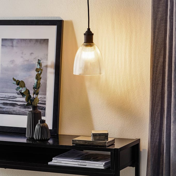 Westinghouse hanglamp 6338540, helder/brons, glas, E27
