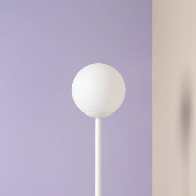 ALDEX Vloerlamp Joel, wit, 1-lamp