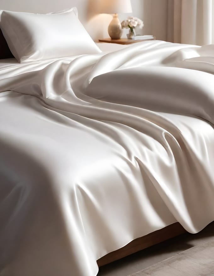 Zijden Laken inSilk Wit 160 x 200 cm - 100% Puur Zijde