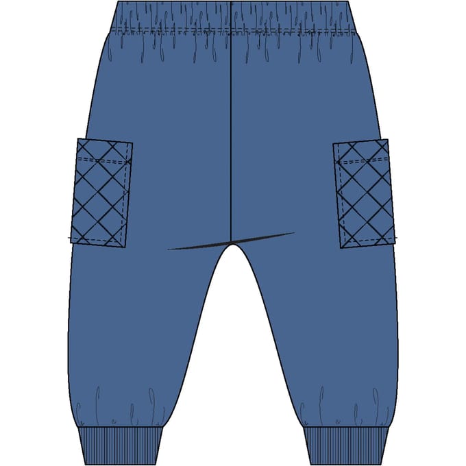 Hummel kinderbroek Hmlmini Loose Quilt Pocket Pants 233809