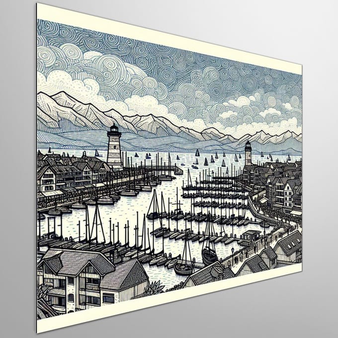 Kunstprint | Wanddecoratie | Dibond | 40 × 40 cm