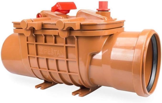 Dubbele Terugslagklep Ø110mm voor Rioolbuizen - Extra Ratten- en Overstromingsbescherming