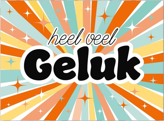 Kaart - Heel veel geluk - Eyecandy - EC08-G