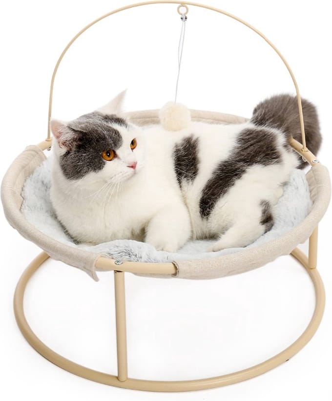 Luxe Dierenmand - Pluche - Beige - Kattenmand & hondenmand - 45cm