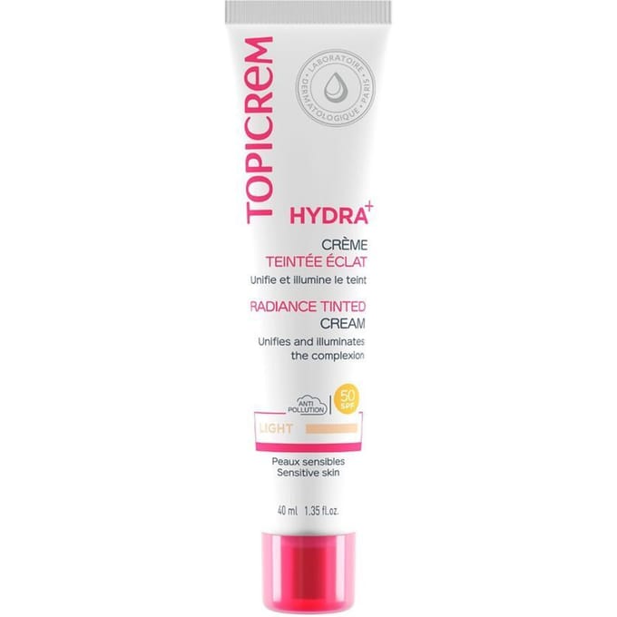Topicrem Face Care Dagcrème Hydra+ Radiance Tinted Cream Light 40ml