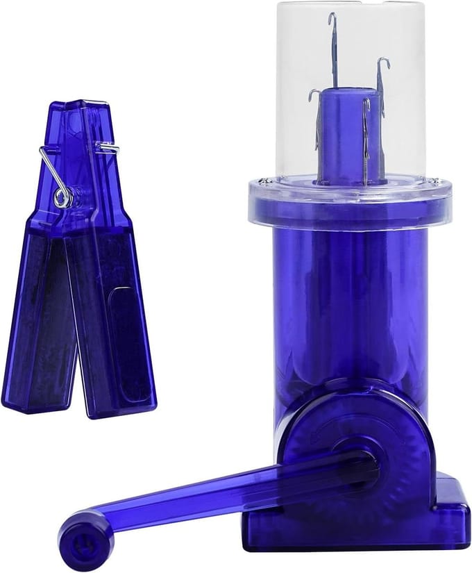 Handbreimachine - Breitool - Handwerk Maken - Handmatig Bedienbaar - 19 cm - Blauw