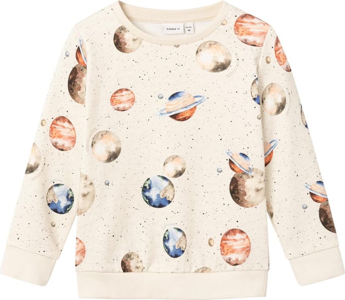 Name it jongens sweater - beige - NMMnormann - maat 98