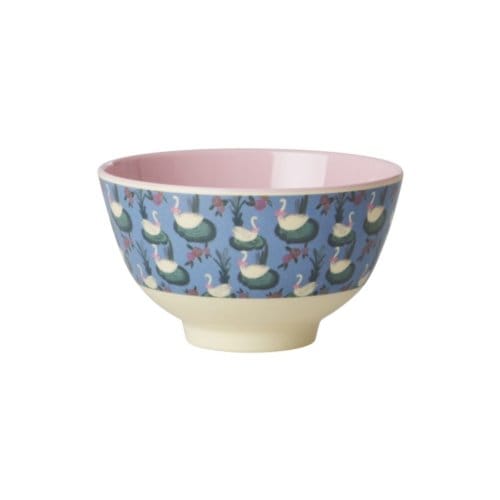Rice melamine kom small swan lake