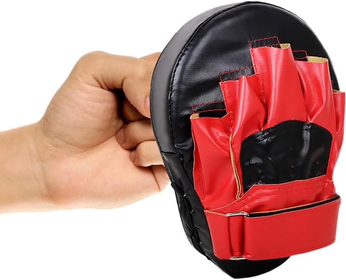 Boks Pads - Trainingsschilden Kickboksen - Effectief Trainen - Verbeterde Anti-Slip Grip - 25x17x8cm - Zwart