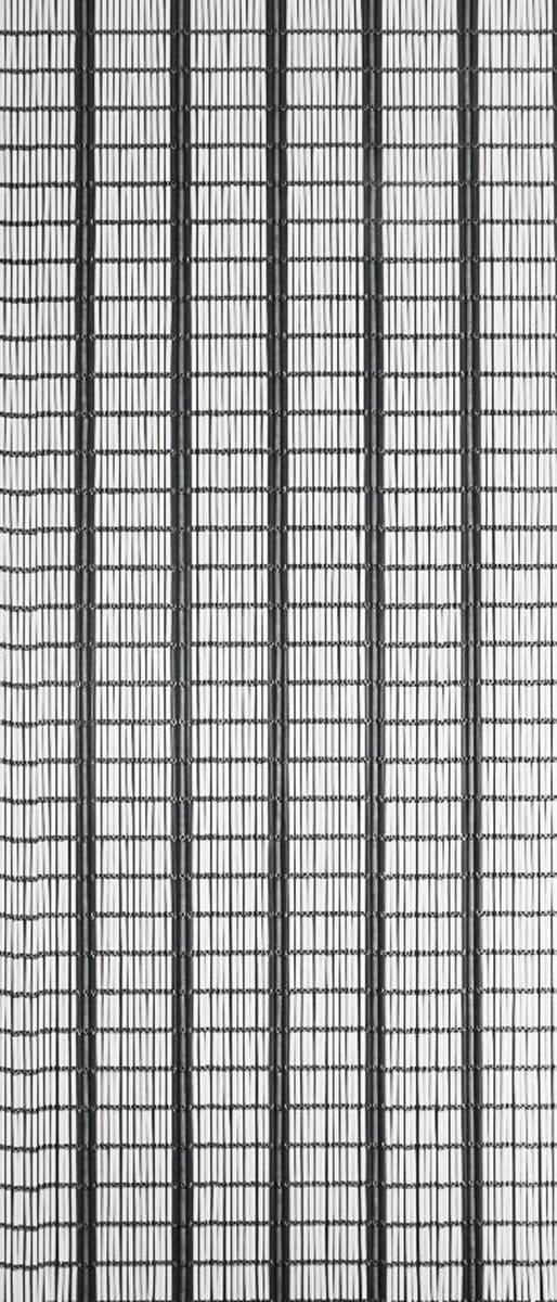 Sun-arts Vliegengordijn Banen Hulzen 232 X 100 Cm Pvc Wit/grijs