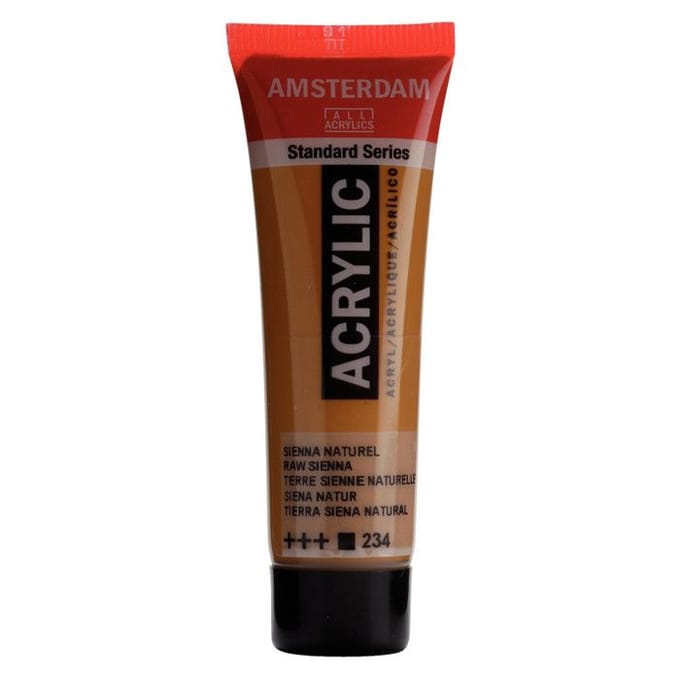 Verf - Acryl - 234 - Sienna naturel - Amsterdam - 20ml