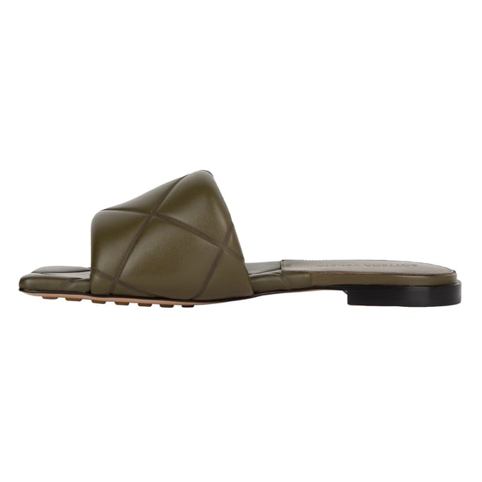 Bottega Veneta Rubber Lido Slipper Groen