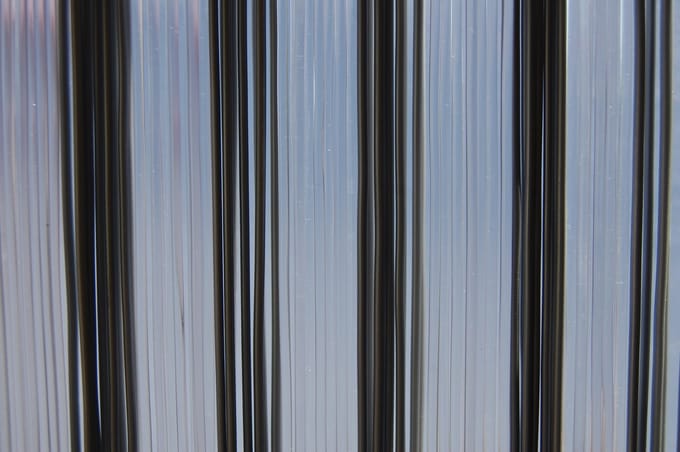 Vliegengordijn Trento 1, 100x230 cm, grijs-transparant