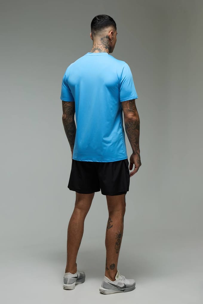 Tall Men's Active Regular Fit Performance T-shirt | Blue | Size Medium