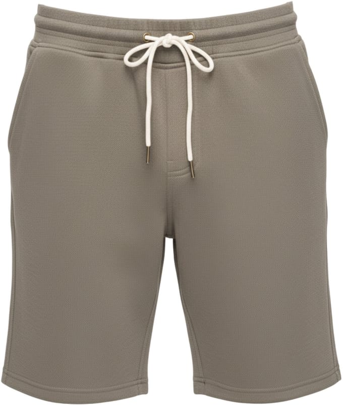 OMBRE Korte broek - Regular Fit - Effen - Short Saliegroen S