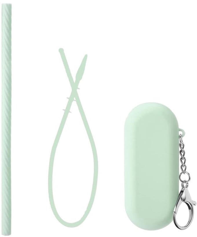 Set van 4 herbruikbare silicone rietsjes Dailygoody