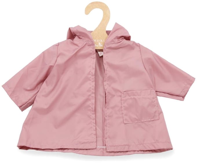 Asi poppenkleding regenjas klassiek roze - poppenaccessoire