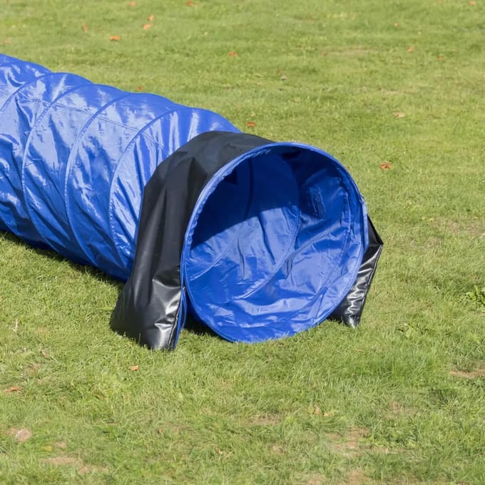 Trixie Dog Activity - Honden Speelgoed - Agility Basis Tunnel - Blauw - 60 CMX5 MTR